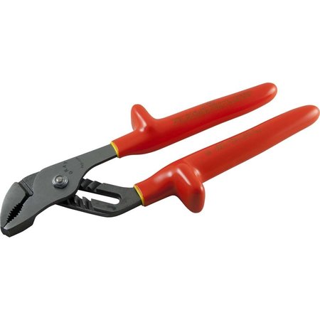 GRAY TOOLS 10-1/4" Tongue & Groove Slip Joint Pliers, 1-1/4" Jaw, 1000V Insulated B45-10A-I